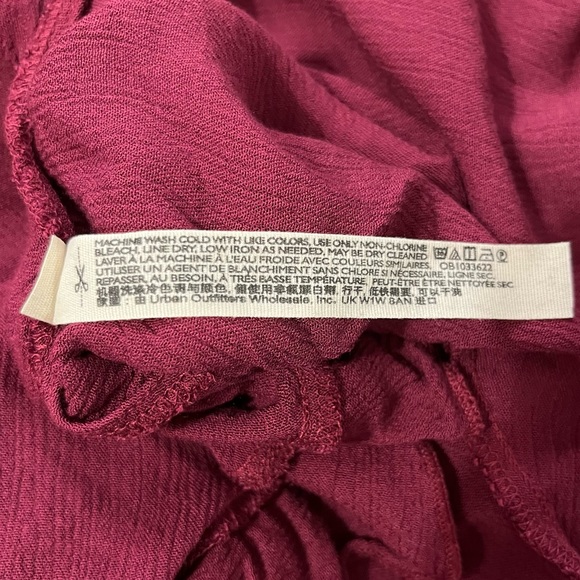 SOLD E Free People Endless Summer Beach Bliss Off Shoulder Maroon Maxi Dress - Picture 15 of 16